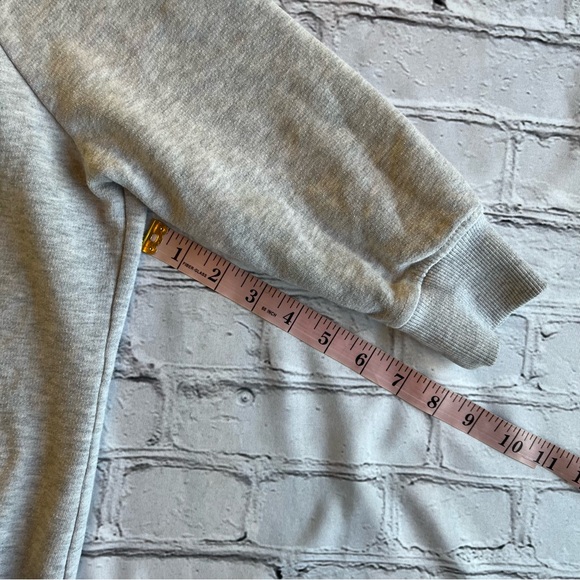 Superdry Full Zip Sweatshirt Medium Gray World Map Womens Unisex Globe Travel - Picture 6 of 15